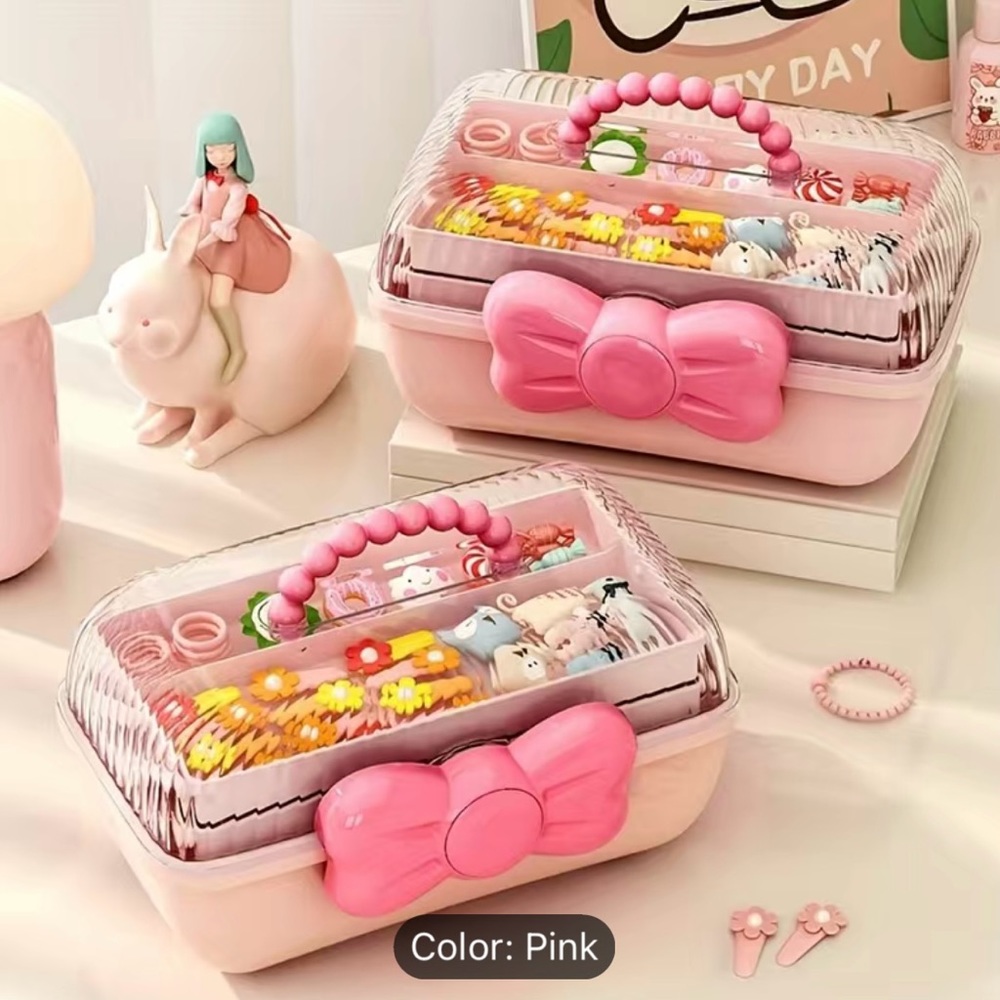 SOLD Hello Kitty Bow Pink Accessory Storage Box